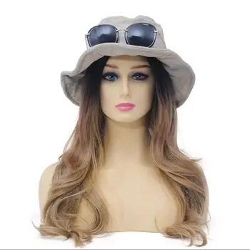 נקבה Maniquin ראש עם כתפיים PVC אדם שיער פאה דגם חלון תצוגה כובע אביזרים ירי אביזרים