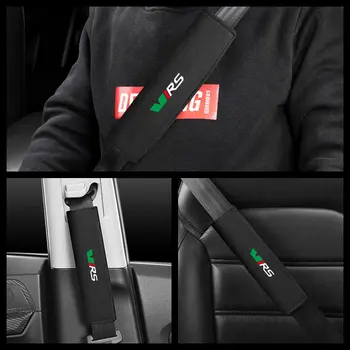 סגנון רכב חגורה כיסוי זמש חגורת בטיחות רצועת כתף מגן רפידות עבור סקודה אוקטביה Virs RS IV אביזרי רכב