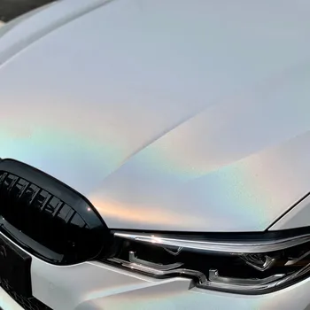 סגנון רכב לעטוף ויניל סרטים סרטים מבריק אוטומטי אופנוע מכסה מדבקה לייזר Chrome הולוגרפית מכוניות מדבקות בועה חינם 18m