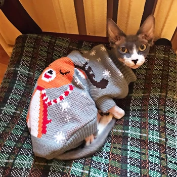 סוודרים חמים על מחמד חמוד לבוש סוודר בצבע וינטג ' פסים אמריקאים סרוגים נוחות רך גמישות עבור כלב קטן