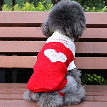סוודרים חמים על מחמד חמוד לבוש סוודר בצבע וינטג ' פסים אמריקאים סרוגים נוחות רך גמישות עבור כלב קטן