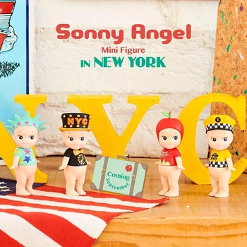 סוני אנג ' ל בניו-יורק סדרה עיוור תיבת אוסף המסתורין אופנה מודל בובה על מופתע מתנה כיף קריקטורה מיני איור צעצוע