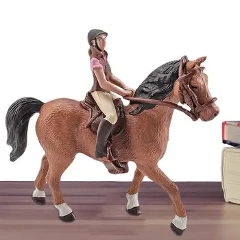 סוס דגם צעצועים סימולציה סוס נקבה מודל הביצוע בסדר סוס מירוץ תחרות הסצינה קישוט צעצועים