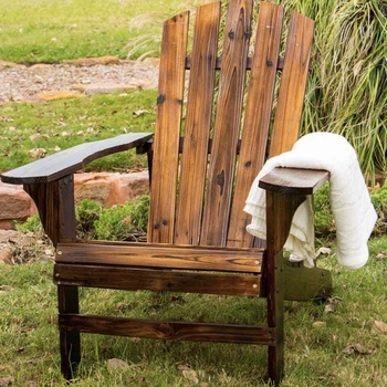 סיטונאי מפוחם Adirondack כיסא סיני אשוח עץ כיסא הטרקלין חיצונית הכיסא