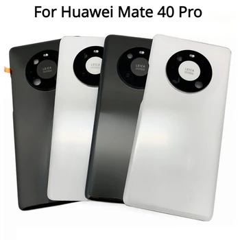 עבור Huawei Mate 40 Pro / חבר-40 בחזרה זכוכית מכסה הסוללה האחורית הדלת דיור מקרה כיסוי אחורי חלקי חילוף