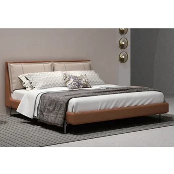 עד תאריך תיבת עץ למיטה עיצוב חדר השינה רהיטים לחדר השינה יוקרה מודרנית מיטת קווין סייז