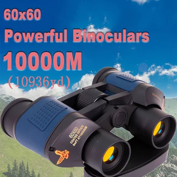 עוצמה משקפת 60X60 באיכות גבוהה טלסקופ נייד עמיד למים HD אור נמוך לראיית לילה חיצוניות עבור מחנאות, ציד.