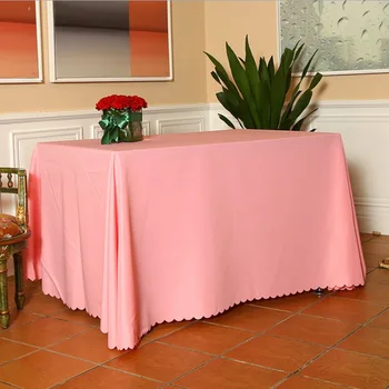 עיבוי של צבע טהור מפת שולחן מלבני בד השולחן סט של מפות שולחן fabric_AN2914