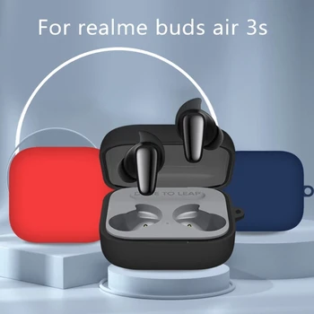על Realme ניצנים אוויר 3s אוזניות במקרים מחזיק סיליקון כיסוי רחיץ שרוולים חדש Dropship