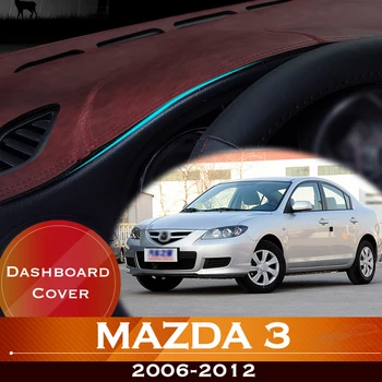 על מאזדה 3 Mazda3 2006-2012 לוח המחוונים במכונית להימנע אור משטח נגינה פלטפורמה השולחן כיסוי עור אנטי להחליק דאש מחצלת אביזרים