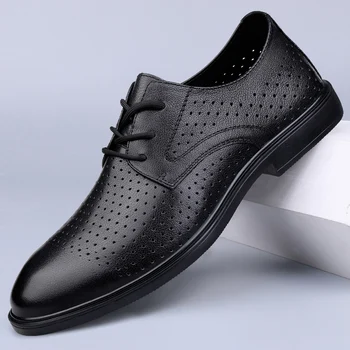 עסקי האופנה שמלה גברים חלולים נעליים רשמי שמלת Mens נעלי אוקספורד נעליים באיכות גבוהה נעלי עור לגברים נעליים