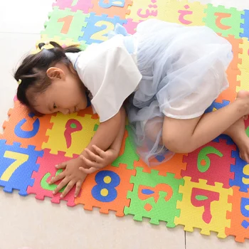 ערבית אווה פאזל מוקדם חינוך צעצוע מספר המכתב פאזל קצף מתמטיקה פאזל צעצוע מתנה 14cm כרית חידות לילדים