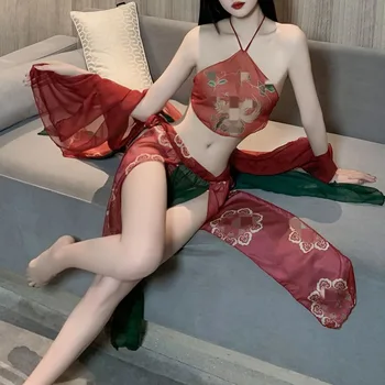 עתיק Hanfu פיג 'מה סקסית הלבשה תחתונה סקסית תשוקה Nightdress טהור רצון פיג' מה העתיקה המדים פיתוי