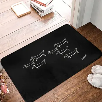 פאבלו פיקאסו אמנות קו תחש הדלת שטיח נגד החלקה עמיד למים פראי וינר כלב מקורה שטיח רצפת חדר האמבטיה שטיח שטיח