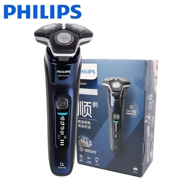 פיליפס סדרה 7000 גילוח חשמלית עם SkinIQ טכנולוגיה יבש&רטוב גילוח פנים זקן, שיער לגברים גוזם חשמלי נטענת