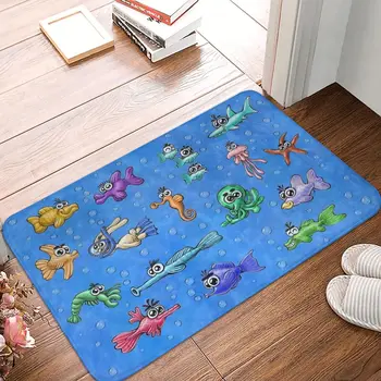 פנטזיה דגים אנטי להחליק שטיחון אמבטיה MatSeaworld במסדרון שטיח ברוכים הבאים השטיח מקורה עיצוב