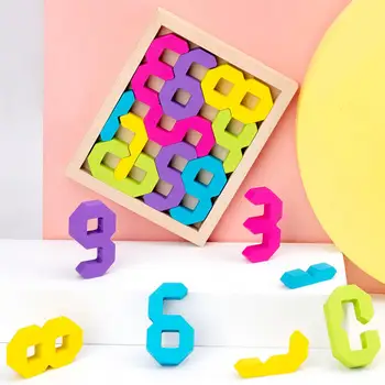 קוביות עץ חידה אתגרי צעצוע עץ פאזל צעצוע להגדיר עבור תינוקות, ילדים צבעוני אתגרי עם ללמידה