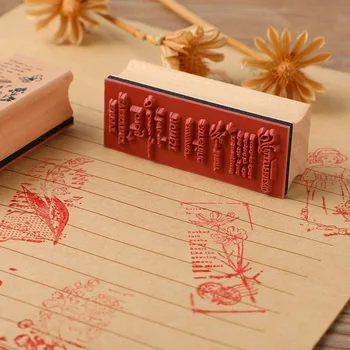 קוריאני חבילה של 40 עץ אלפאנומריים בולים אות בולים עבור DIY מלאכה כרטיסי עיצוב אלבומים אספקה עם חותמות