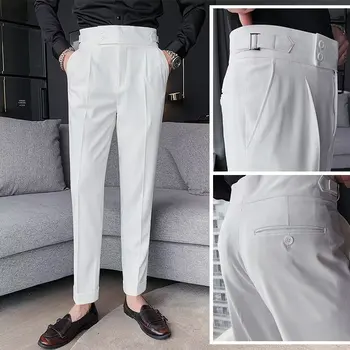 קיץ חדש לגברים רופף אור עסקים מקצועי מכנסיים אופי תכליתי מזדמנים מכנסיים של גברים ללבוש אלגנטי איש המכנסיים.