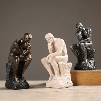 קלאסיקה חדשה דמויות עיצוב חדר פסלונים BedroomThinker פסלים & פסלונים לקישוט מופשט השולחן אביזרים מתנה