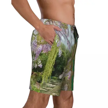 קלוד לילי בריכה יורני לוח מכנסיים גברים של האופנה החוף מכנסיים קצרים תחתוני יבש מהירה בגד ים