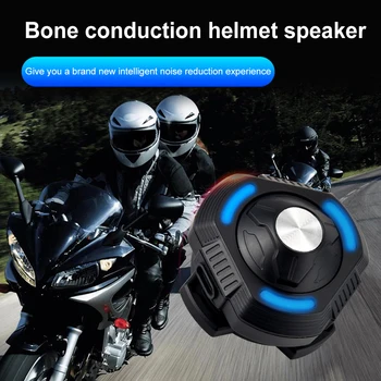 קסדת אופנוע אוזניות Bluetooth אלחוטיות אוזניות אוזניות עם מיקרופון דיבורית עצם הולכה Bluetooth אוזניות הרוכבים