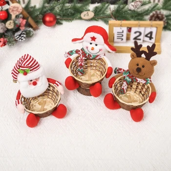 קריקטורה הזקן ממתקים סלסלת ממתקים Storgae תיק חג המולד קישוטים לילדים