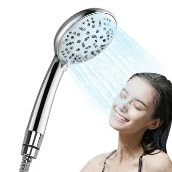 ראש מקלחת מסנן מים כף יד מסוננים ראש מקלחת עם צינור והסוגר להסרה 9-תרסיס פונקציות מרכך מים ראשי