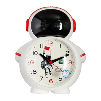 שקט אסטרונאוטים יצירתי שעון מעורר קריקטורה חדרי שינה Led שעון מעורר דיגיטלי פונקציית טיימר חמוד רלו Despertador עיצוב הבית