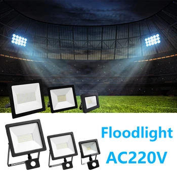 תאורת AC220V 10W-100W עמיד למים IP67 Refletores Focos IP65 Led פארא Exteriores גינה חיצונית מקרן תאורה