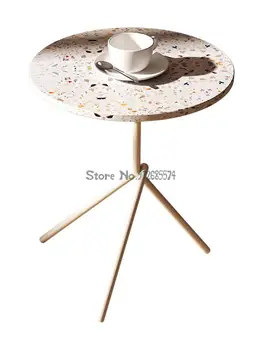תוספות לצד שולחן פינת שולחן אור יוקרה קטן שולחן עגול נורדי ספה שולחן צד טרצו שולחן קפה