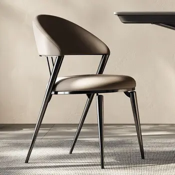 תירגע יודעים מה. משענת הסלון כיסא עור הלבשה יוקרה כיסאות במשרד טרקלין מודרני מעצב Woonkamer Stoelen עיצוב הבית