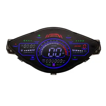 תצוגת LCD דיגיטלית אופנוע 100 110, 0-14000r/min