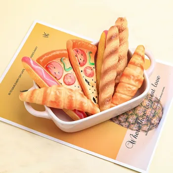 1 חתיכה Kawaii חמוד פיצה, נקניקיות, לחם כתיבה יצירתית עט כדורי המשרד הספר אספקת חידוש מצחיק מקסים