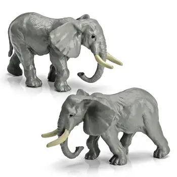 דמויות של חיות חיות לפסל מודל עבור הילדים מציאותי פרא סטטי דגם צלמיות היפו זברה פיל עבור מדומה